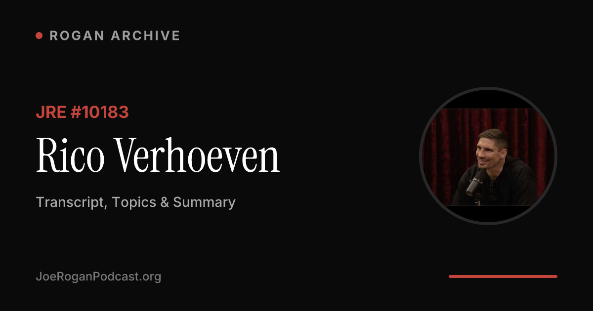 Rico Verhoeven on JRE #10183 – Rico Verhoeven's Performance Against…